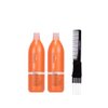 Inebrya Ice Cream Dry-T Shampoo (33.8 oz) with Teasing Comb Pack of 2