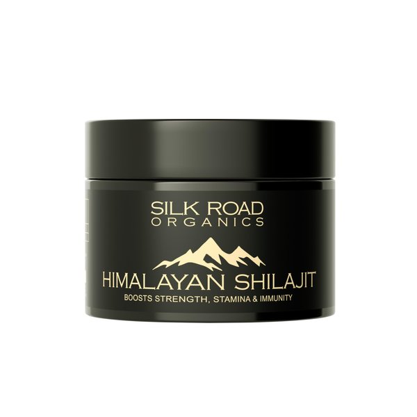 SILK ROAD ORGANICS Pure Himalayan Shilajit (100 gm) Resin with Fulvic Acid and 85+ Trace Minerals for Metabolism, Immune System Support, Energy & Focus with Measuring Spoon