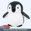 SuzziPals Heatable & Coolable Stuffed Penguin Plush, Penguin Stuffed Animal Microwavable Heating Pad for Period Cramps & Pain Relief, Penguin Gifts Penguin Toys Cute Stuffed Animals for Girls & Boys