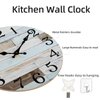 KECYET Wall Clock - 10 Inch Silent Non-Ticking Wall Clocks Battery Operated Coastal Country Style Decorative for Living Room, Kitchen, Home,Bathroom, Bedroom, Laundry Room