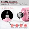 AIMEILI Hema Free Rubber Base Gel Polish and No Wipe Top Coat Kit Set Soak Off U V LED Clear Gel Nail Polish