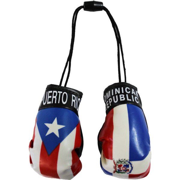 Puerto Rico and Dominican Republic Mini Boxing Gloves