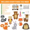 Craftorama Sewing Kit for Kids, Fun and Educational Animal Craft Set for Boys and Girls Age 7-12, Sew Your Own Felt Animals Craft Kit for Beginners, 165 Piece Set