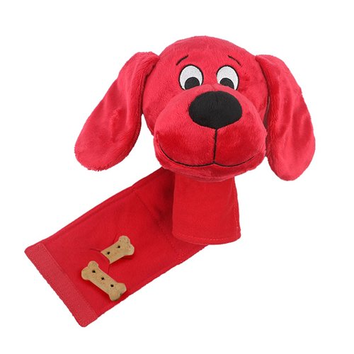 Clifford® Snug Snuffy Treat Mat Combo | Mini Treat Snuffle Mat for Dogs + 6" Plush Dog Toy | Hide 'n Seek, Cozy Comfort, Sensory Stimulation with Squeaker and Crinkles