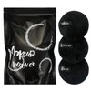 Vtrem 3 PCs Makeup Remover Pads: Reusable Soft Facial Cleaning Puffs Towels Christmas gifts Washable Make Up Removing Cloth Microfiber Multi-function, Black