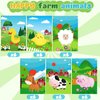 36 Pcs Farm Animals Mini Activity Books for Kids DIY Game Books Set with Cows Pigs Chickens Duck Sheep Patterns Mini Coloring Book Party Favors Goodie Bags Stuffers Classroom Back to School Supplies