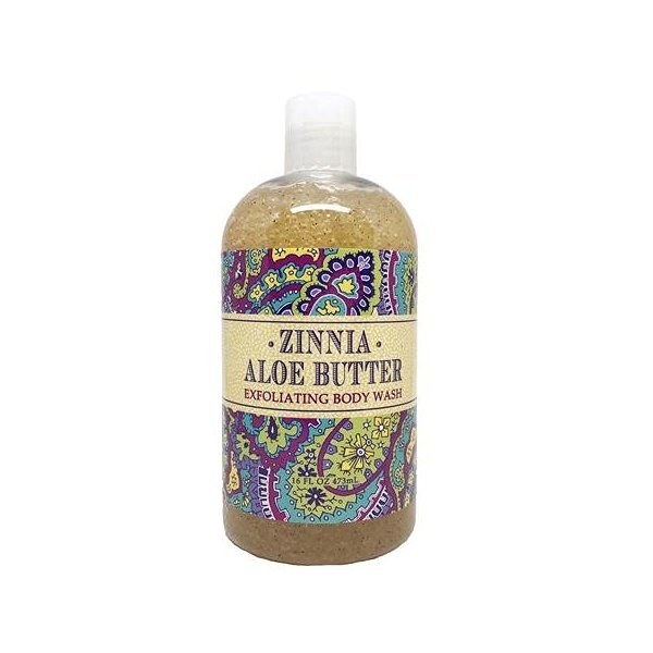 Greenwich Bay Trading Company Botanical Collection: Zinnia Aloe Butter 16oz Body Wash