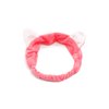 Mixtecc 6PACK Cat Ears Headbands, Elastic Women's Cute Hair Band, Wash Face Spa Headband - Washable Facial Band Makeup Wrap Headbands