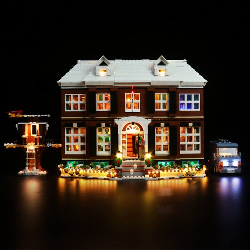 Bourvill LED Lights Kit for Lego Home Alone 21330 - Light Sets Compatible with Lego 21330 Building Blocks - Upgraded Version (Lights Kit Without Model)
