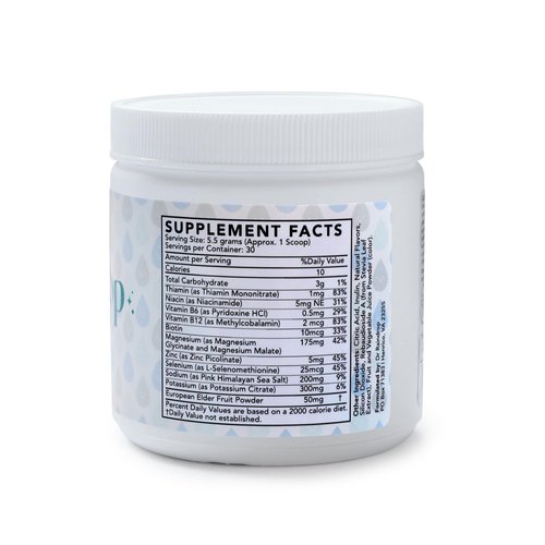 Dr Raindrop Electrolytes Powder, Blueberry Flavor- No Added Sugar Hydration Drink Mix- Gluten Free with Potassium Citrate- Sports Rehydration, After Workout Recovery, Fasting