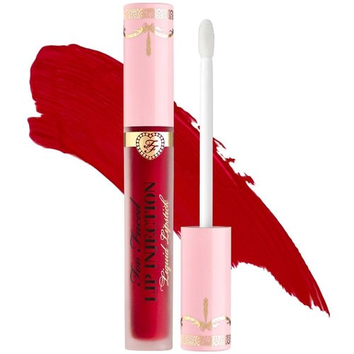 Too Faced Lip Injection Power Plumping Cream Longwear Liquid Lipstick | Hydrating, Matte + Long Lasting, 0.1 Fl Oz, InFATuated