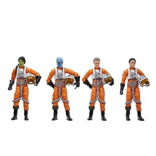STAR WARS The Vintage Collection X-Wing Pilot 4-Pack, Ahsoka 3.75 Inch Collectible Action Figures