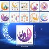 Eid Mubarak Temporary Tattoo for kids,10 Sheets Islamic Vinyl Stickers Face Tattoo Stickers for Kids Girls Boys Children Eid Party Decoration Supplies