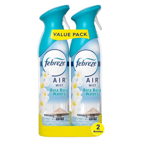 Febreze Odor-Fighting Air Freshener, Bora Bora Waters, Pack of 2, 8.8 oz each