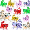 mypush popo Bulk Animal Students Party Favors from Teacher, Mini Pop Holiday Classroom Fidget Prize Present for Kids (24 Tiger)