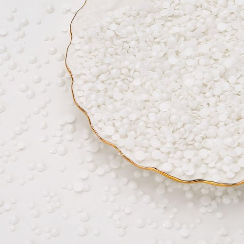 Duflash 25000Pcs White Resin Flatback Rhinestone, 3mm 4mm 5mm Rhinestones Wholesale Bulk,Jelly Resin Rhinestones for Crafts DIY Design, Tumblers, Clothes, Makeup, Nail Art