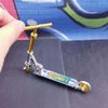 YuanHolumid Gold Mini Finger Scooter Two Wheel Scooter Educational Finger Scooter Bike Plastic Fingerboard Skateboard Simulation Finger Boards and Finger Bikes