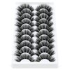 SYlashes False Eyelashes 18mm Faux Mink Lashes Fluffy Cat Eye Lashes Soft Thick Luxury Volume Fake Lashes 10 Pairs Pack