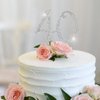 Hatcher lee Bling Crystal 40 Birthday Cake Topper - Best Keepsake | 40th Party Decorations Silver