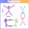 XIHIRCD 10pcs Mini Man Magnetic Toys, Mini Colorful Magnets Men Translucent Silicone People Magnetic Fidget Toy Travel Fun Toys for Kids Adult Fridge Office School Home