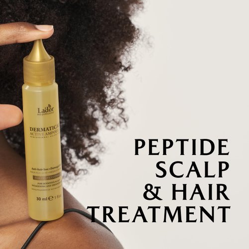 LA'DOR Hair Loss Thickening Regrowth for Thinning Hair Itchy Dandruff Scalp Treatment - Dermatical Acitve Ampoule Hair Serum with Peptides Protein Korean Haircare Damaged Irritated Scalp 8.45 Fl Oz