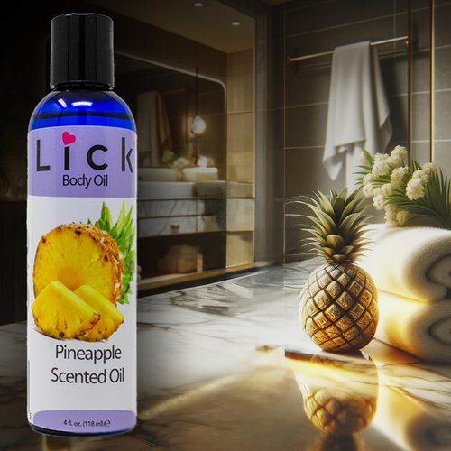 LICK Pineapple Scented Body Oil - Moisturizing and Hydrating Aromatic Oil