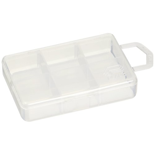 Plano Micro 6 Compartment Tackle Storage Box, Premium Tackle Storage, Clear, One Size (105000)