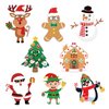 32 Sheets Christmas Stickers, Make Your Own Christmas Stickers, Creative Game Stickers for Kids Christmas Party Favors, DIY Art Crafts Supplies