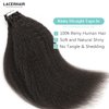 Lacer Hair Natural Black Tape in Hair Extensions Human Hair Black Woman Kinky Straight Skin Weft Real Human Hair Tape in Extensions 40pcs 16Inch 100G