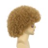 karlery Adult Men Women Afro 70s 80s Curly Light Brown Wig Rocker Party Wig California Halloween Costume Wig