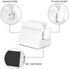 2pcs Rolling Tube Toothpaste Squeezer Toothpaste Seat Holder Stand for Bathroom Accessories（Milky）