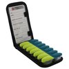 Lewis N. Clark Magnetic Folding Pill Organizer Supplement Case for OTC Medicine, Prescription Vitamins - 14 Slots, Gray/Black (B779)