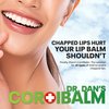 Dr. Dan's Cortibalm Jars-3 Pack- for Dry Cracked Lips - Healing Lip Balm Jar for Severely Chapped Lips - Designed for Men, Women and Children -