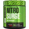 Jacked Factory NITROSURGE Pre Workout Supplement - Endless Energy, Instant Strength Gains, Clear Focus, Intense Pumps - NO Booster & Preworkout Powder with Beta Alanine - 30 Servings, Cherry Limeade