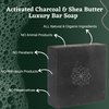 Majestic Lather Activated Charcoal & Shea Butter Luxury Bar Soap for Face, Body, Oily & Sensitive Skin, Eczema, Psoriasis and ACNE. Purifying & Nourishing