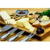 Cilio Piave Brushed Stainless Steel Cheese Knife in Wooden Box, Set of 4