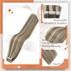 Full Shine Blonde Tape in Hair Extensions Human Hair Highlight Glue in Hair Extensions Color 8 Ash Brown Highlighted 60 Platinum Blonde Straight Hair 14 Inch Skin Weft Tape in Extensions 20 Pcs 50 Gram