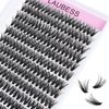 DIY Eyelash Extension 240pcs 40D Cluster Lashes Long False Eyelashes Individual Lashes Cluster Eyelash Extensions (40D-0.07D-13mm)