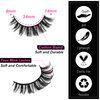 SYlashes Russian Strip Lashes 14mm False Eyelashes D Curl Faux Mink Lashes Fluffy Fake Lashes Look Like Extensions 10 Pairs