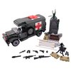 General Jim's Military Building Blocks US Army Ambulance WW2 (World War 2) Brick Building Vehicle - Military Ambulance Building Blocks Set for WWII or Brick Building Enthusiasts