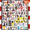 100 PCS Two Fast Race Car Temporary Tattoos Stickers Theme 2nd Birthday Party Decorations Favors Supplies Decor 2 Fast Racing Checkered Tattoo Sticker Gifts For Boys Girls School Prizes Carnival