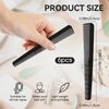 6 PCS Premium Carbon Fiber Barber Combs, Taper Comb Carbon Fiber Combs for Men Fine Tooth Comb Salon Hairdressing Comb Styling Comb Heat Resistant Parting Comb for Men, Women and Hair Stylist Use
