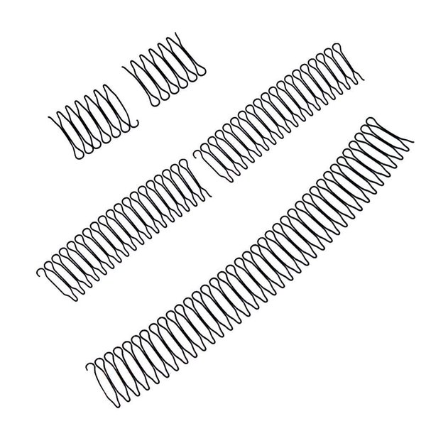 U Shaped Hair Pins,Finishing Fixer Comb Pins Material All weather Retention Design Different Hairstyles for Women (black)