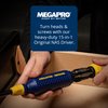 Megapro Original 15 in 1 Multi Bit Screwdriver Bit Set - Multipurpose Screwdriver Bit Set with ¼ Hex Shaft for Phillips, Flat, Star, Square- Multi Tip Screwdriver w Retractable Cartridge, Blue Yellow