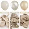 PartyWoo White Sand Balloons, 50 pcs 12 Inch Pearl White Sand Balloons, Boho White Balloons for Balloon Garland Balloon Arch as Party Decorations, Birthday Decorations, Wedding Decorations, White-Z41