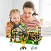 Flower House Building Set with LED, City Street House Flower Shop Building Blocks Toy, Gift for Girls 8-12 Year, Mini Brick 680pcs