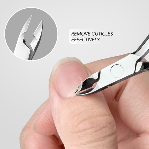 GAOY Cuticle Remover Kit, All-in-One Cuticle Trimmer Cuticle Nipper with Cuticle Oil and Softener, Professional Nail Care Kit with Manicure Tools Nail Files and Buffers for Home & Salon Use