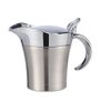 Stainless Steel Double Insulated Gravy Boat with Hinged Lid (16 OZ / 450ML)