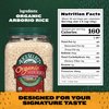 RiceSelect Organic Arborio Rice for Italian Risotto, Premium Gluten-Free Rice, Non-GMO, 32-Ounce Jar, (Pack of 1)
