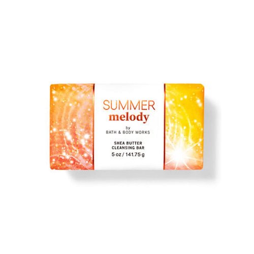 Bath & Body Works Summer Melody Shea Butter Cleansing Bar Soap 4.2 oz (Summer Melody), 1.0 Count